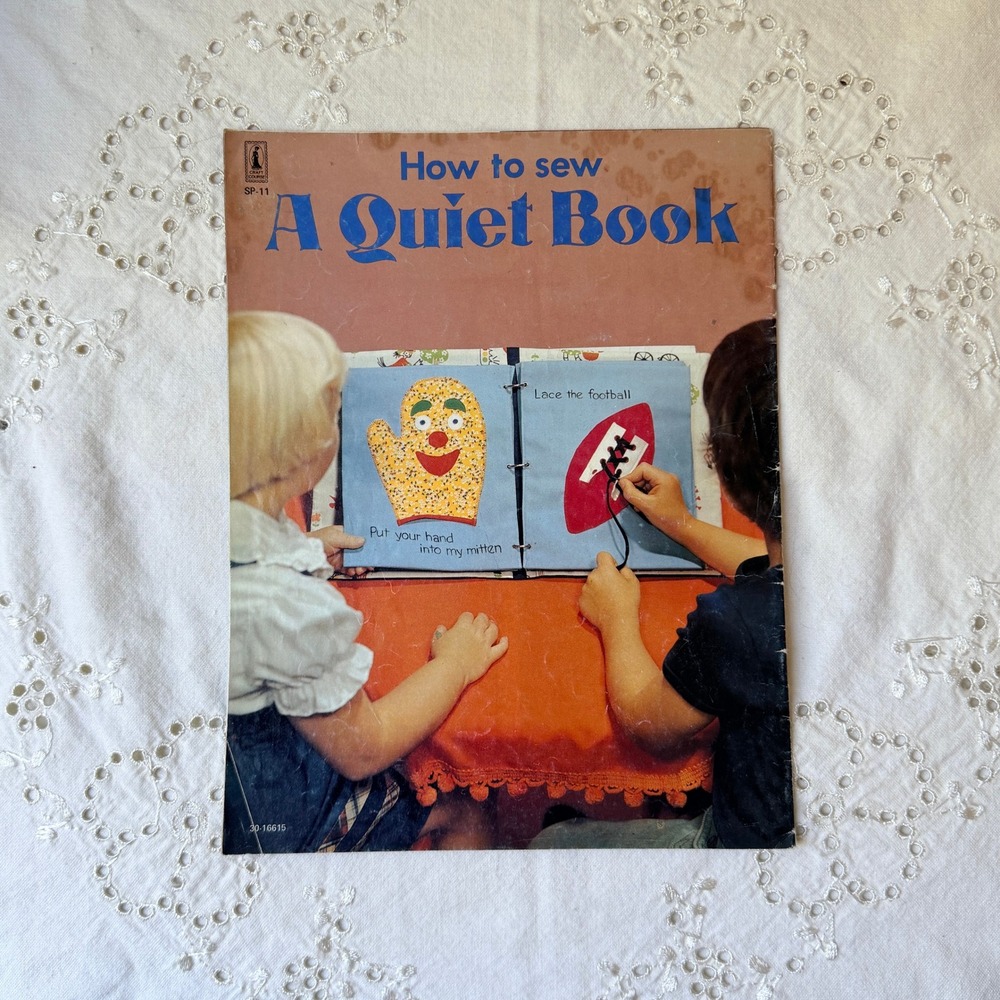 How to Sew A Quiet Book Craft Sewing Pattern 1977 Craft Course 70s DIY Kids